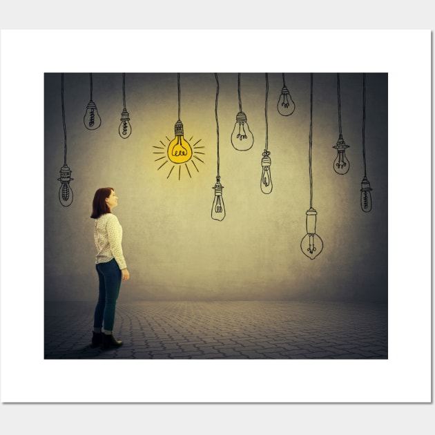 suspended light bulbs Wall Art by 1STunningArt